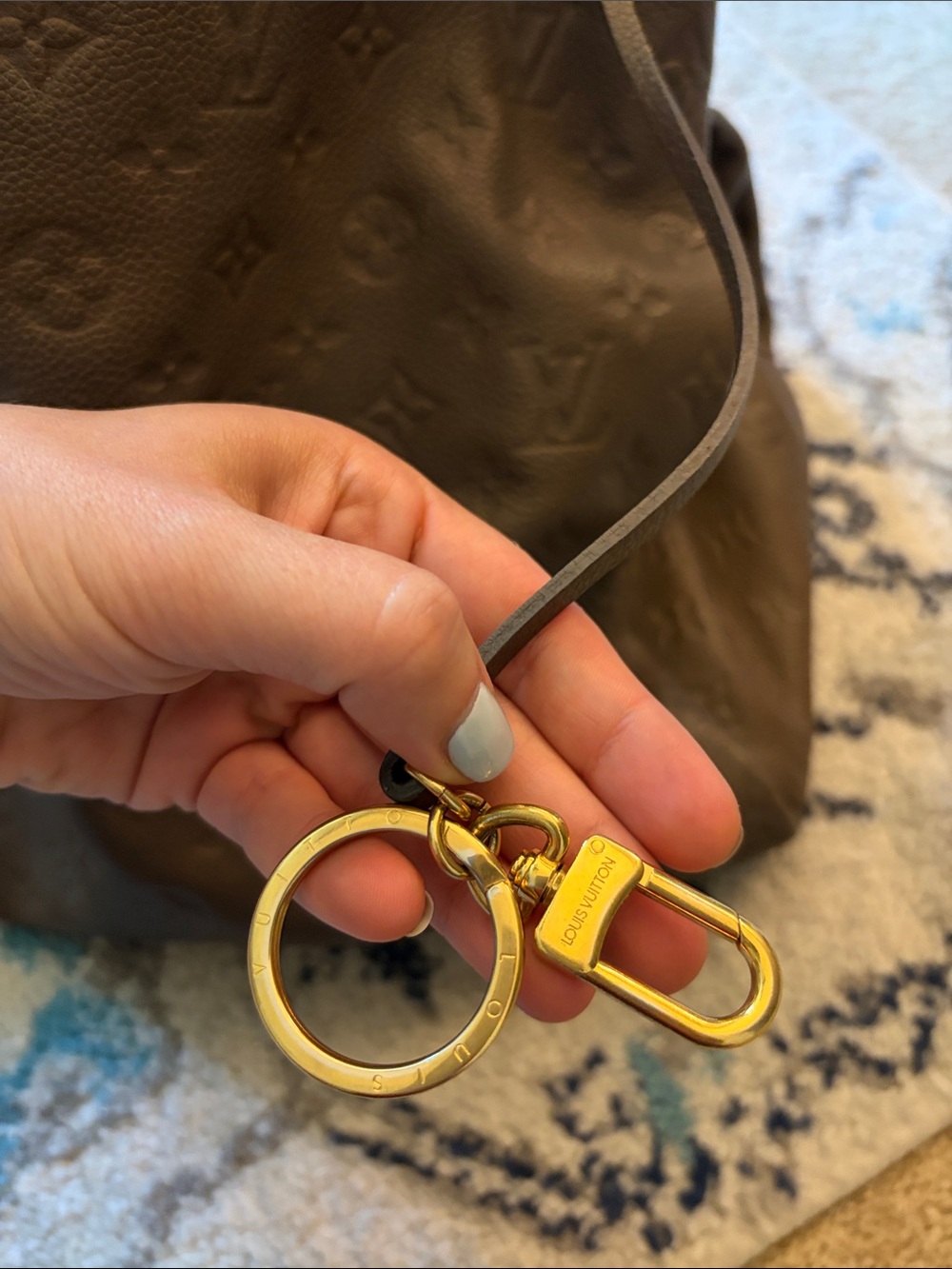 Louis Vuitton Monogram Empreinte Taupe Brown Leather Artsy - Picture 2 of 15